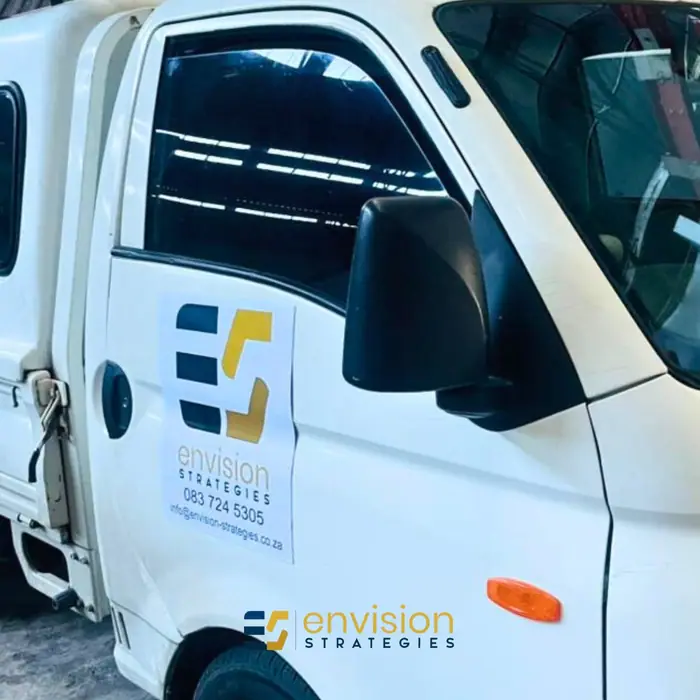 Branded utility truck