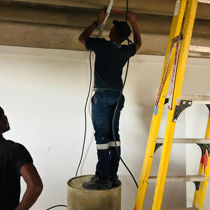 Installing conduit at height
